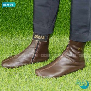 Chocolate Color Azhar Leather Socks || চকোলেট রঙের আজহার লেদার মোজা