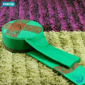 Green Color Kashmiri Rumal Fitting Pagri Tupi || সবুজ কালার কাশ্মীরি রুমাল ফিটিং পাগরি টুপি