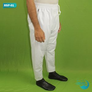 White Color Solid Cotton Loose Pajama || সাদা রঙের সলিড সুতির ঢিলেঢালা পাজামা