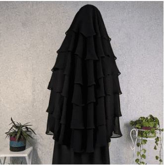 Georgette Fabrics six 6 part Hijab || জর্জেট ফেব্রিক্স সিক্স ৬ পার্ট হিজাব